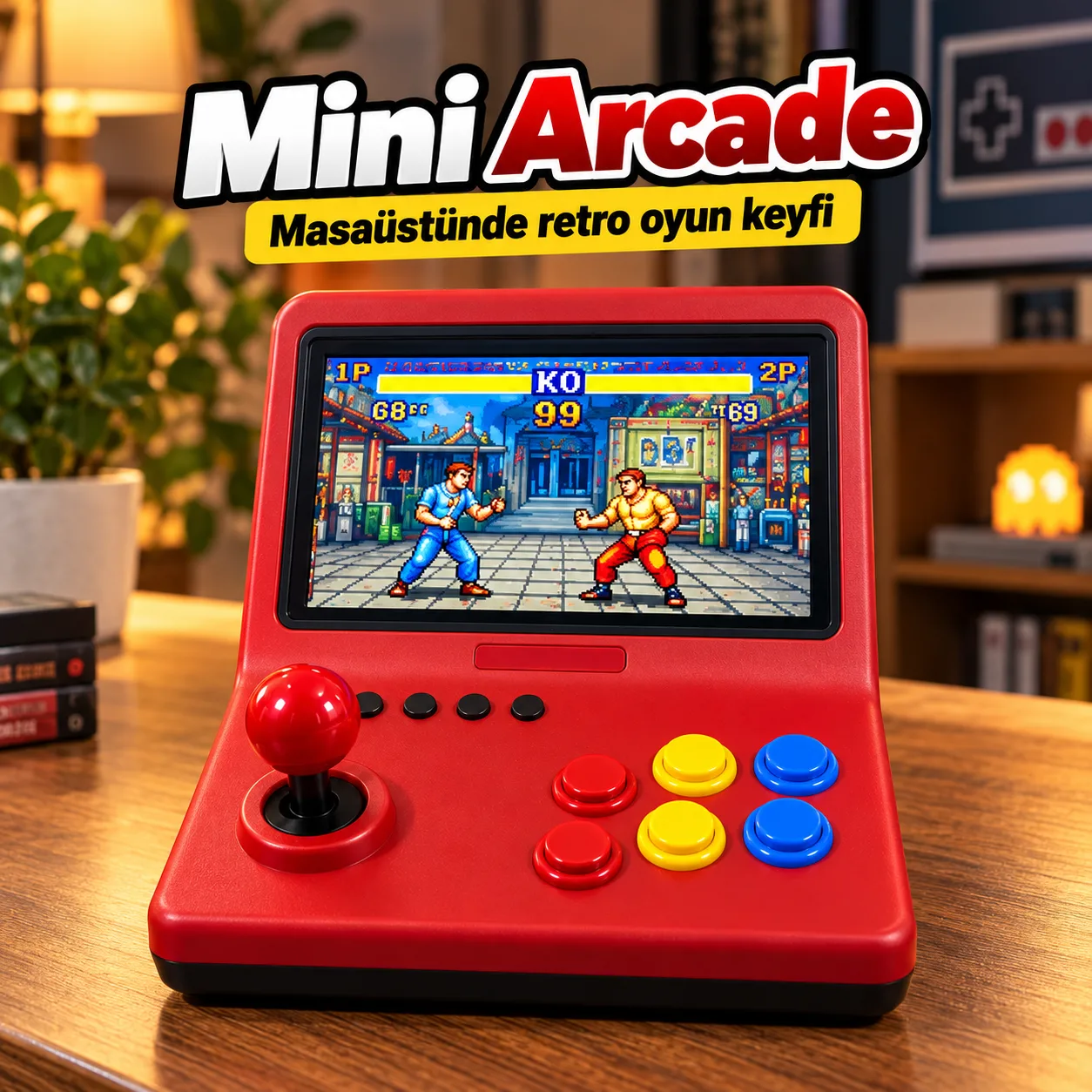 Taşınabilir Mini Retro Oyun Konsolu – El Tipi Atari