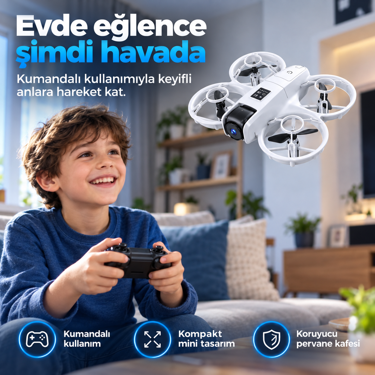 S11 Mini Neo Kameralı Drone – Çift Kameralı, Optical Flow, 2 Bataryalı Mini Drone