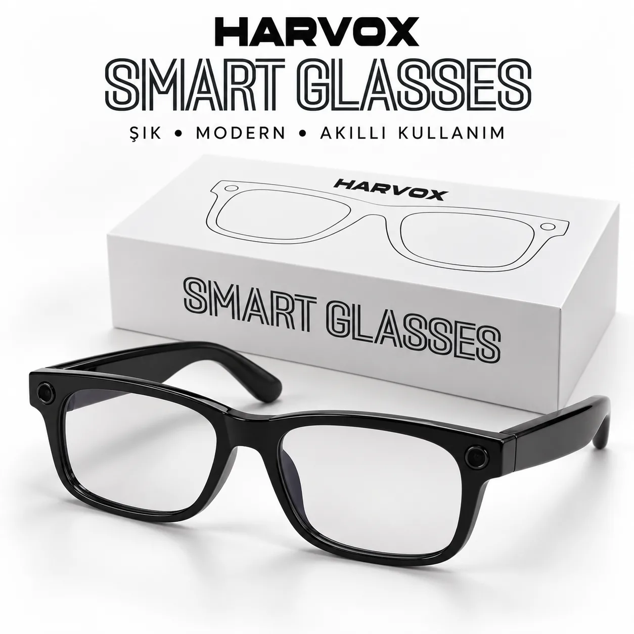 Harvox Smart Glasses Akıllı Gözlük – Şık, Modern ve Günlük Kullanıma Uygun Tasarım