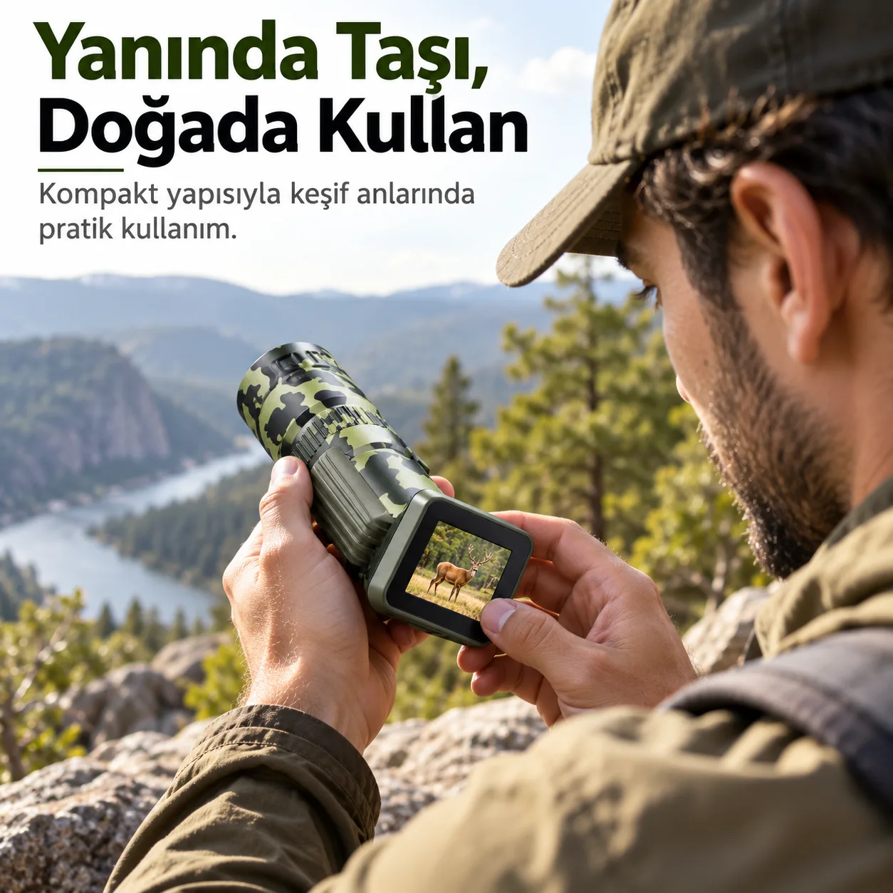 8 MP Dijital Doğa Gözlem Kamerası – 2.0 İnç TFT LCD Ekran ve Full HD Video