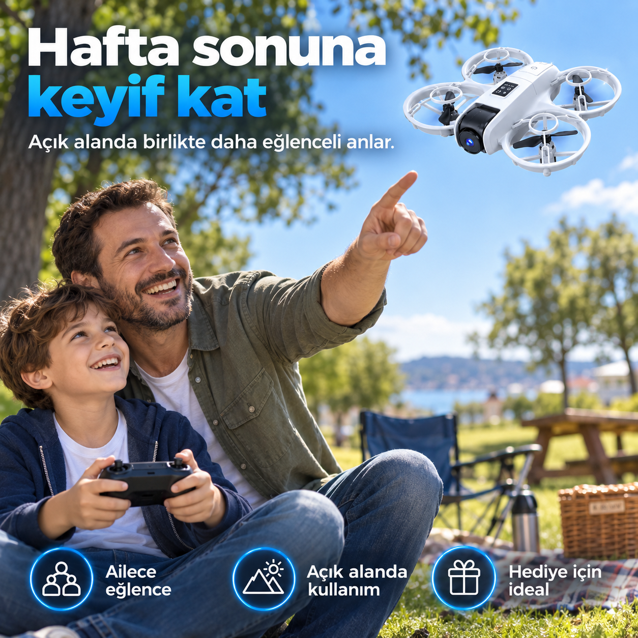 S11 Mini Neo Kameralı Drone – Çift Kameralı, Optical Flow, 2 Bataryalı Mini Drone