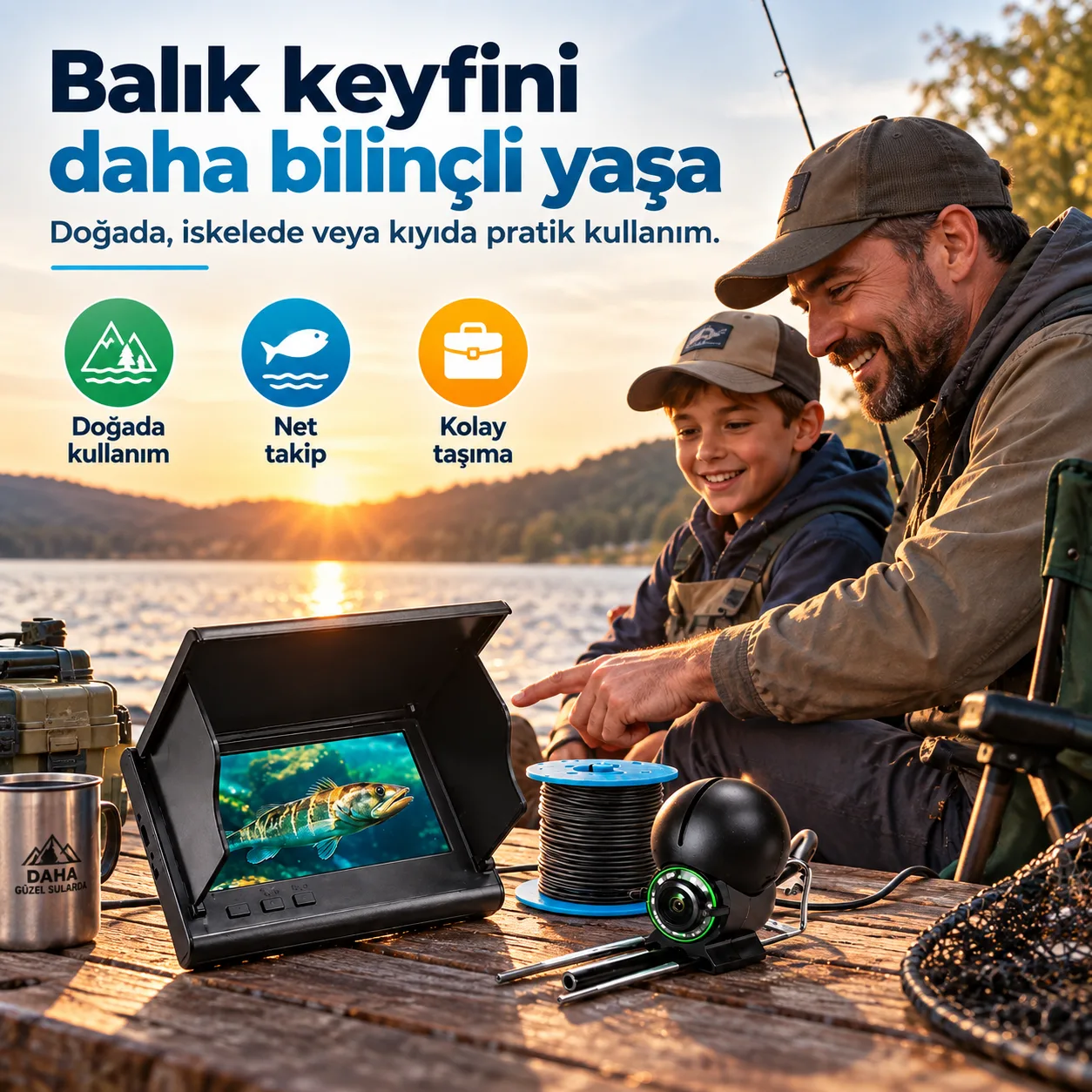 Akvaryum İzleme Kamerası – Ekranlı Canlı Görüntü – ürün görseli 5