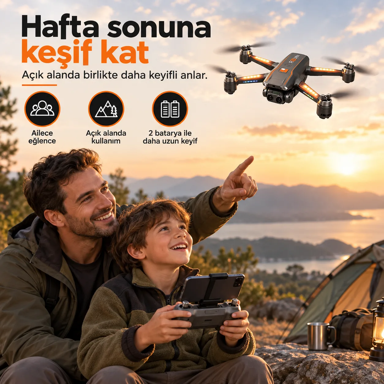 R27 GPS Ultra Drone – 4K, 3 KM, Ekranlı Kumanda – ürün görseli 2