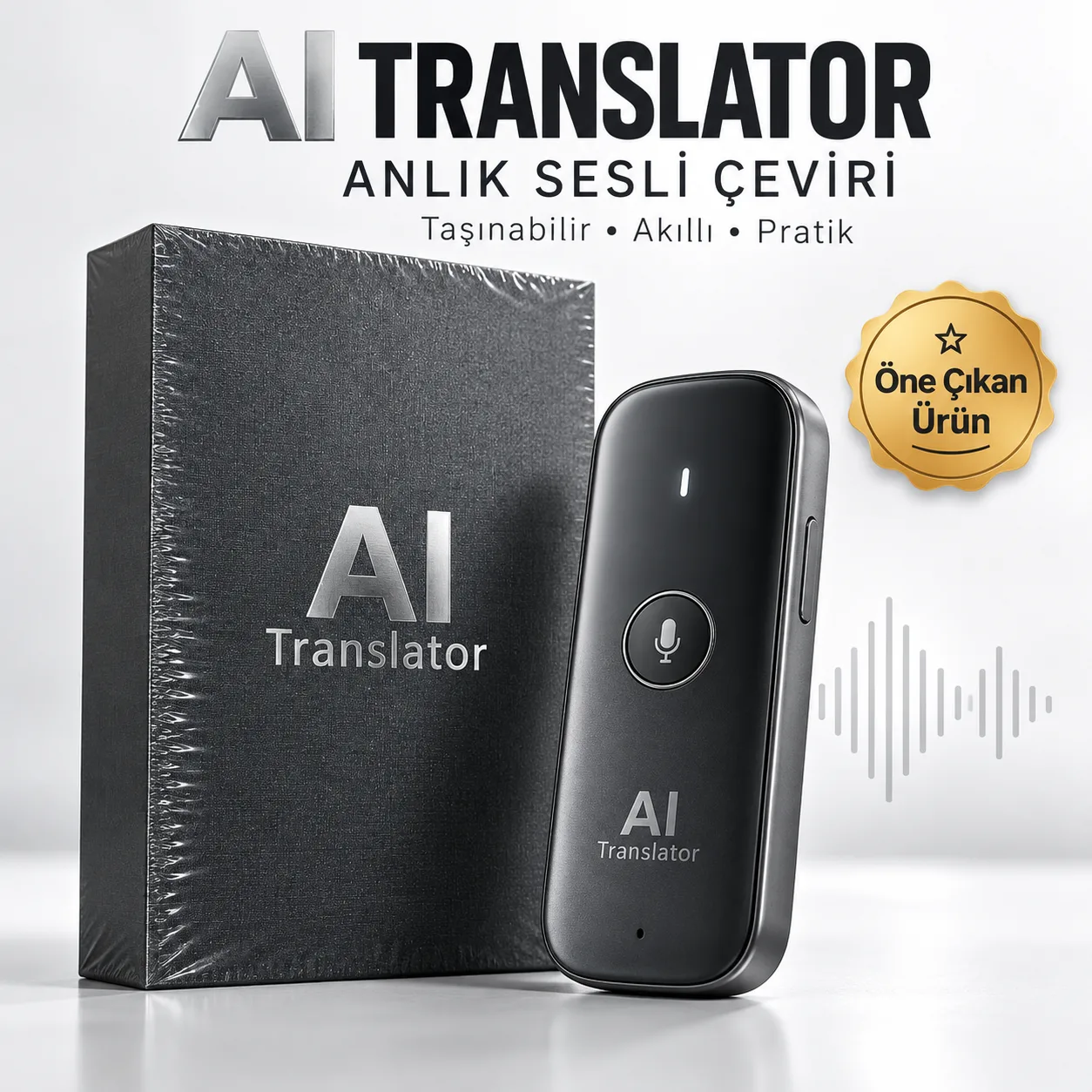 Taşınabilir AI Çeviri Cihazı – Çok Dilli Anlık Tercüman