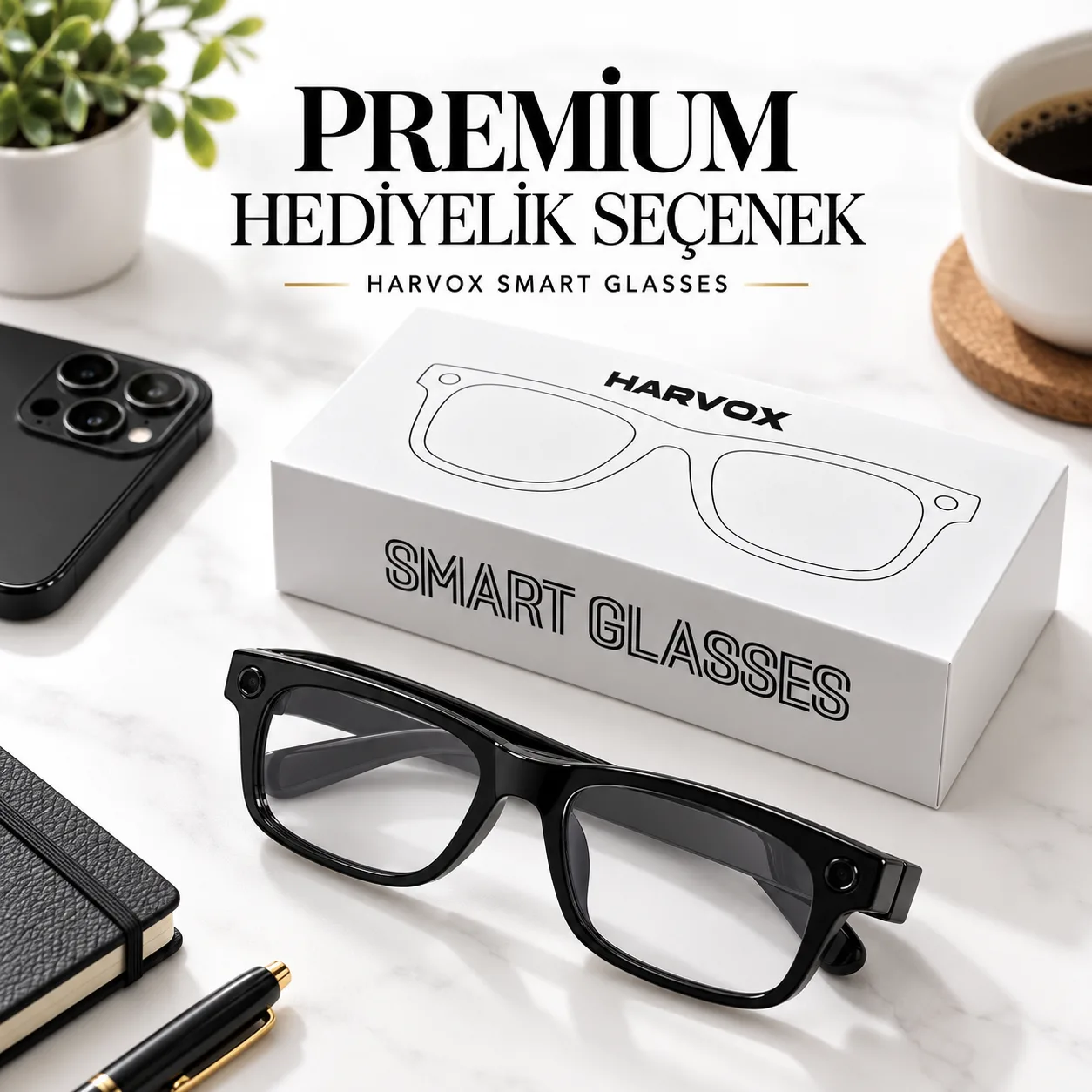 Harvox Smart Glasses Akıllı Gözlük – Şık, Modern ve Günlük Kullanıma Uygun Tasarım