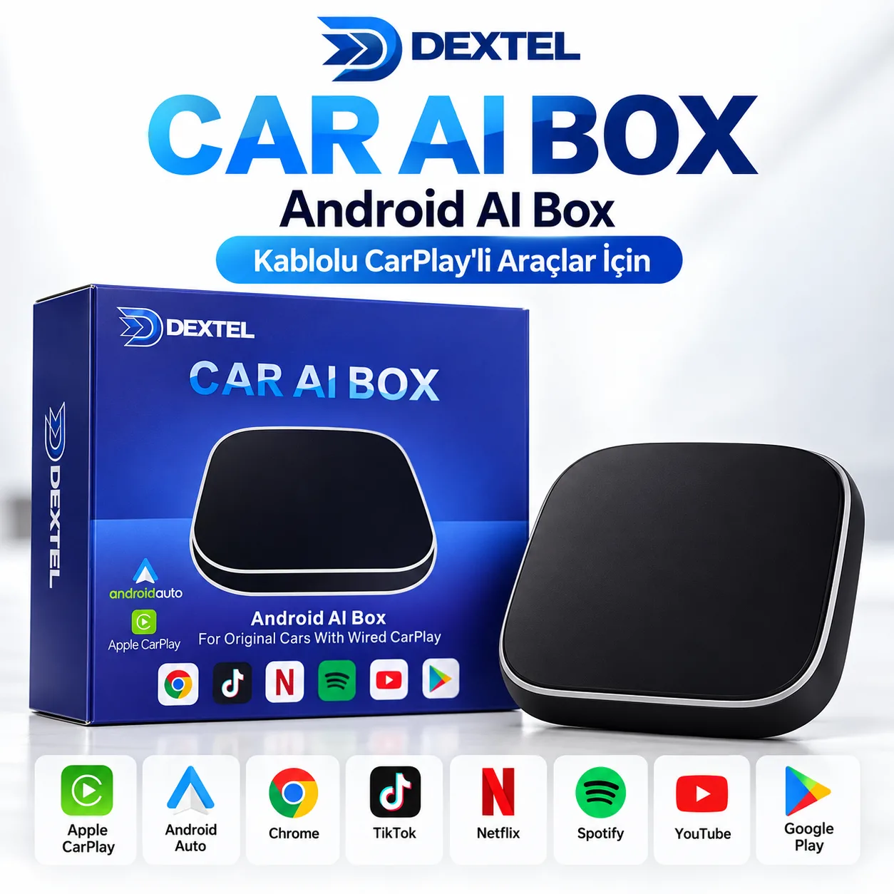 CarPlay Android Box – 8GB RAM, 128GB Depolama