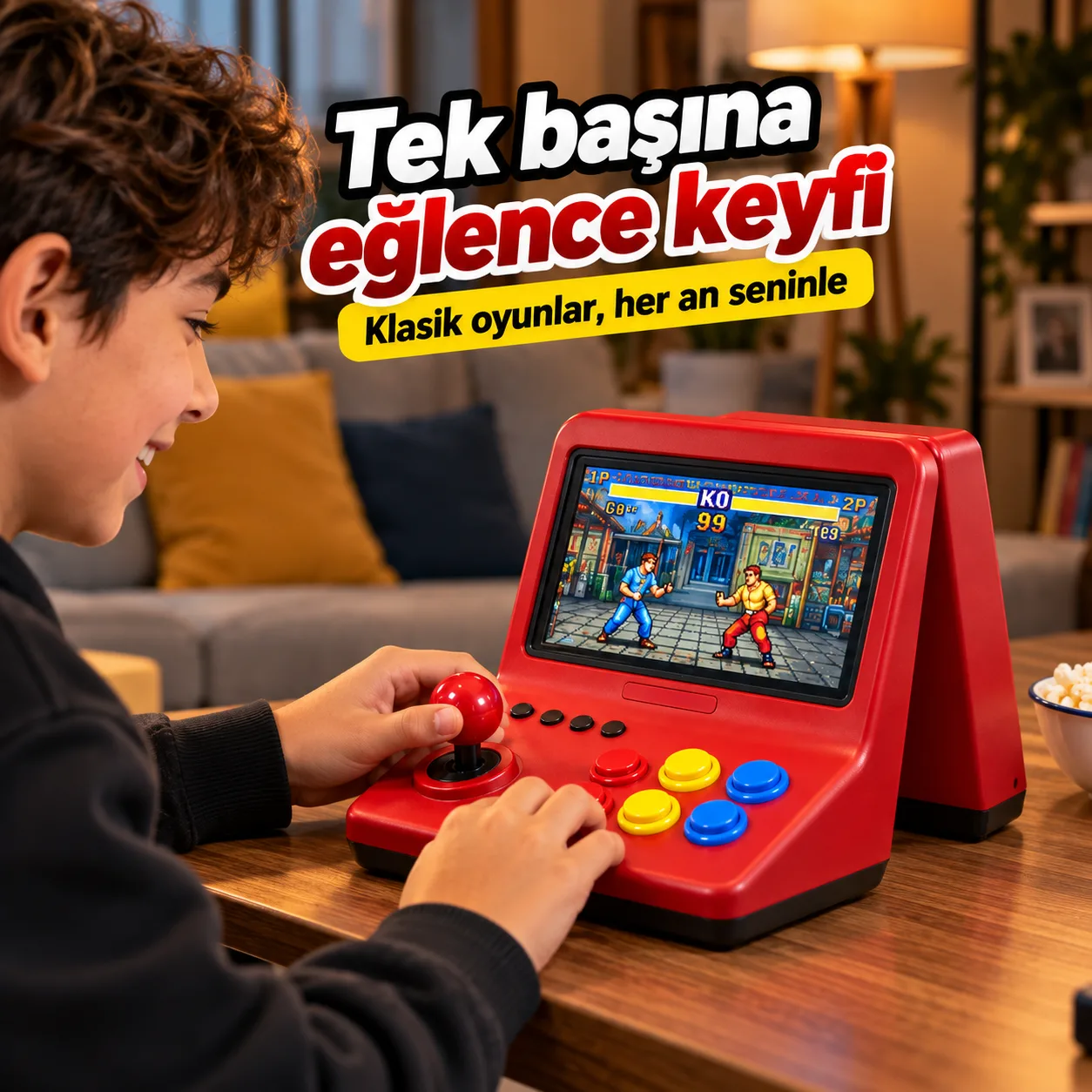 Taşınabilir Mini Retro Oyun Konsolu – El Tipi Atari