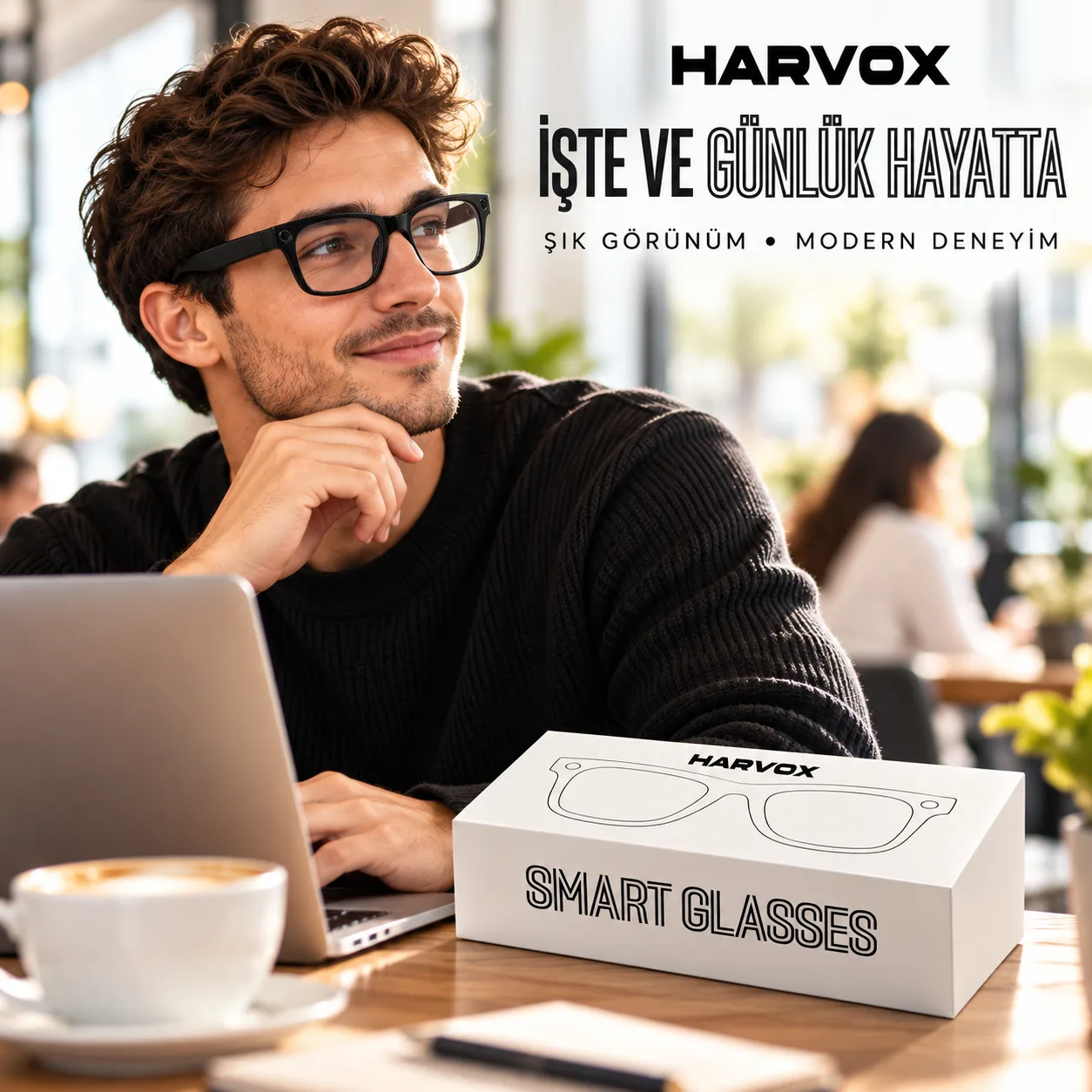 Harvox Smart Glasses Akıllı Gözlük – Şık, Modern ve Günlük Kullanıma Uygun Tasarım