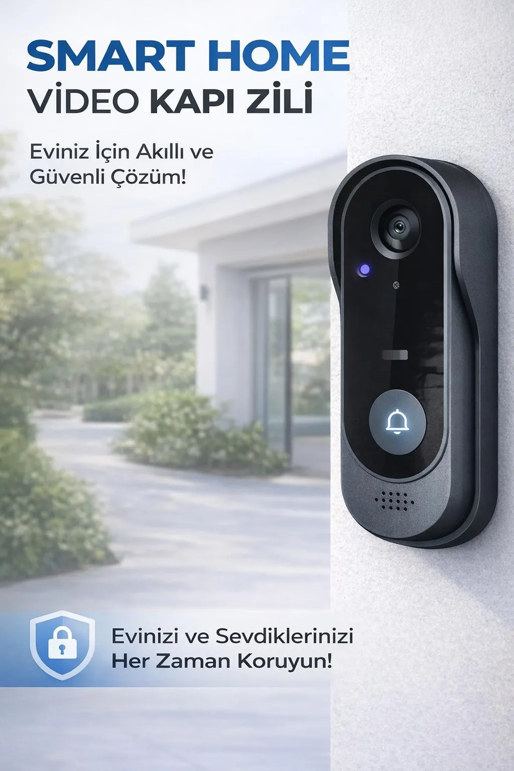 WiFi Görüntülü Kapı Zili – Gece Görüşlü Kamera