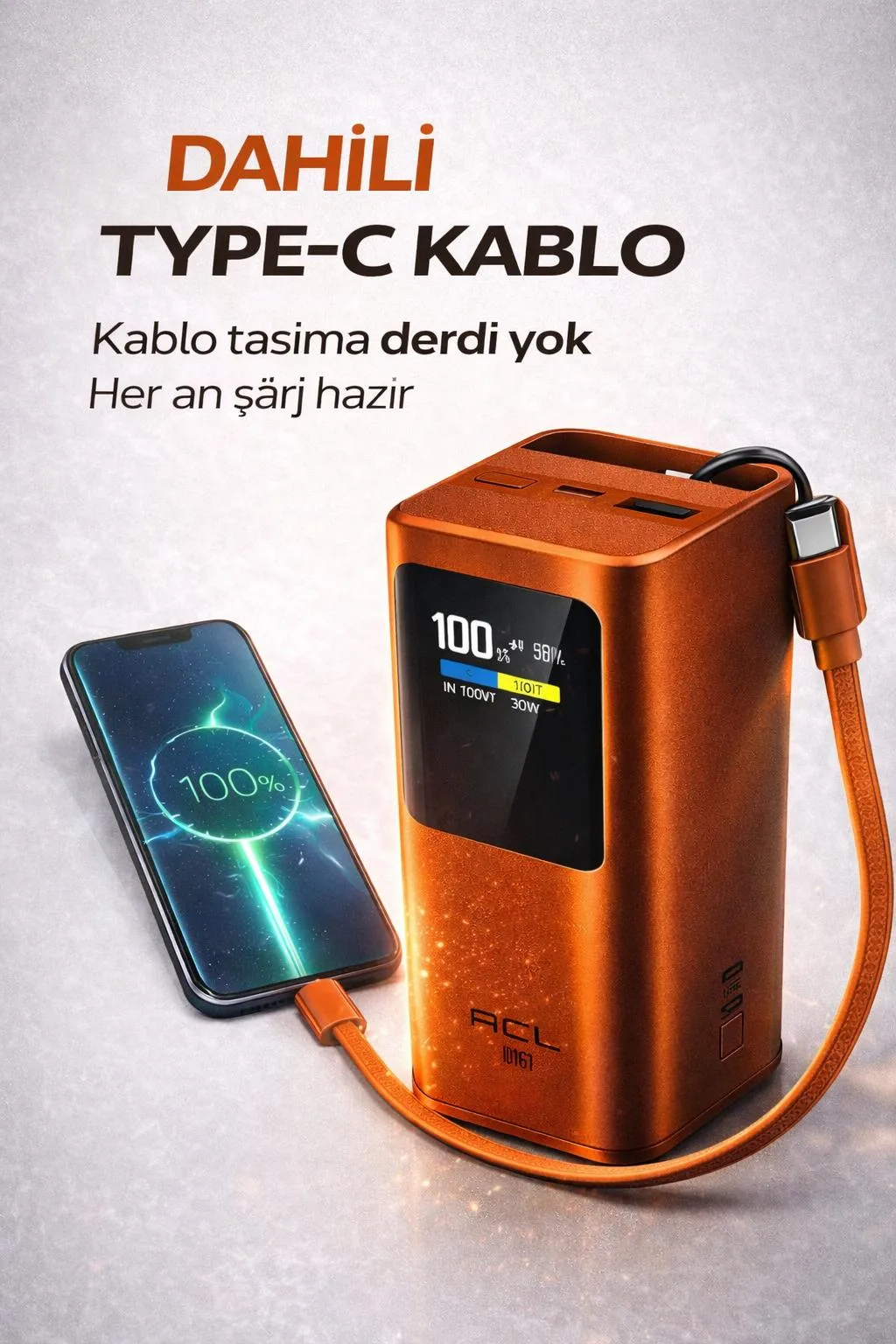 20.000mAh Powerbank – 100W Hızlı Şarj, Dijital Ekran – ürün görseli 3