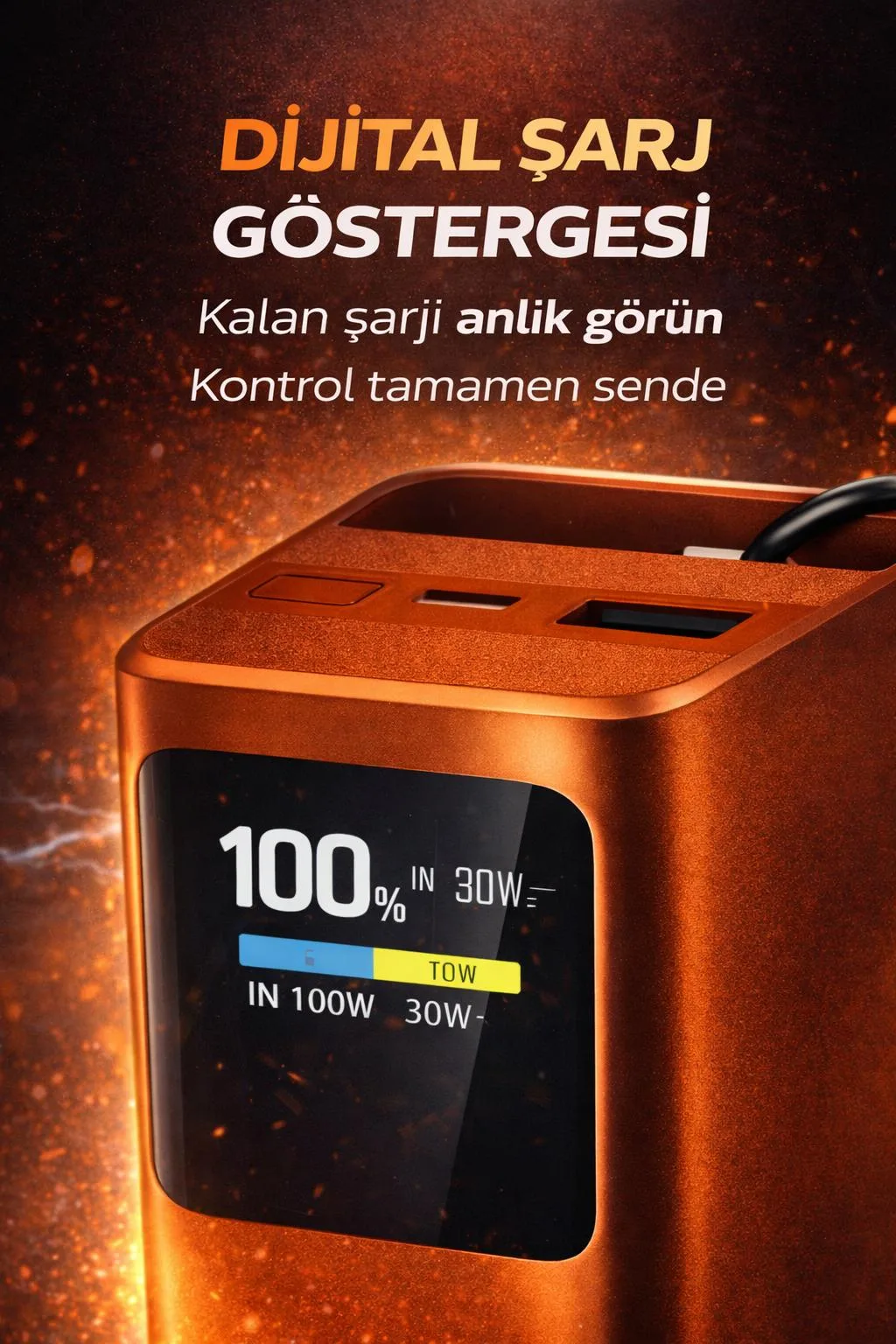 20.000mAh Powerbank – 100W Hızlı Şarj, Dijital Ekran – ürün görseli 4