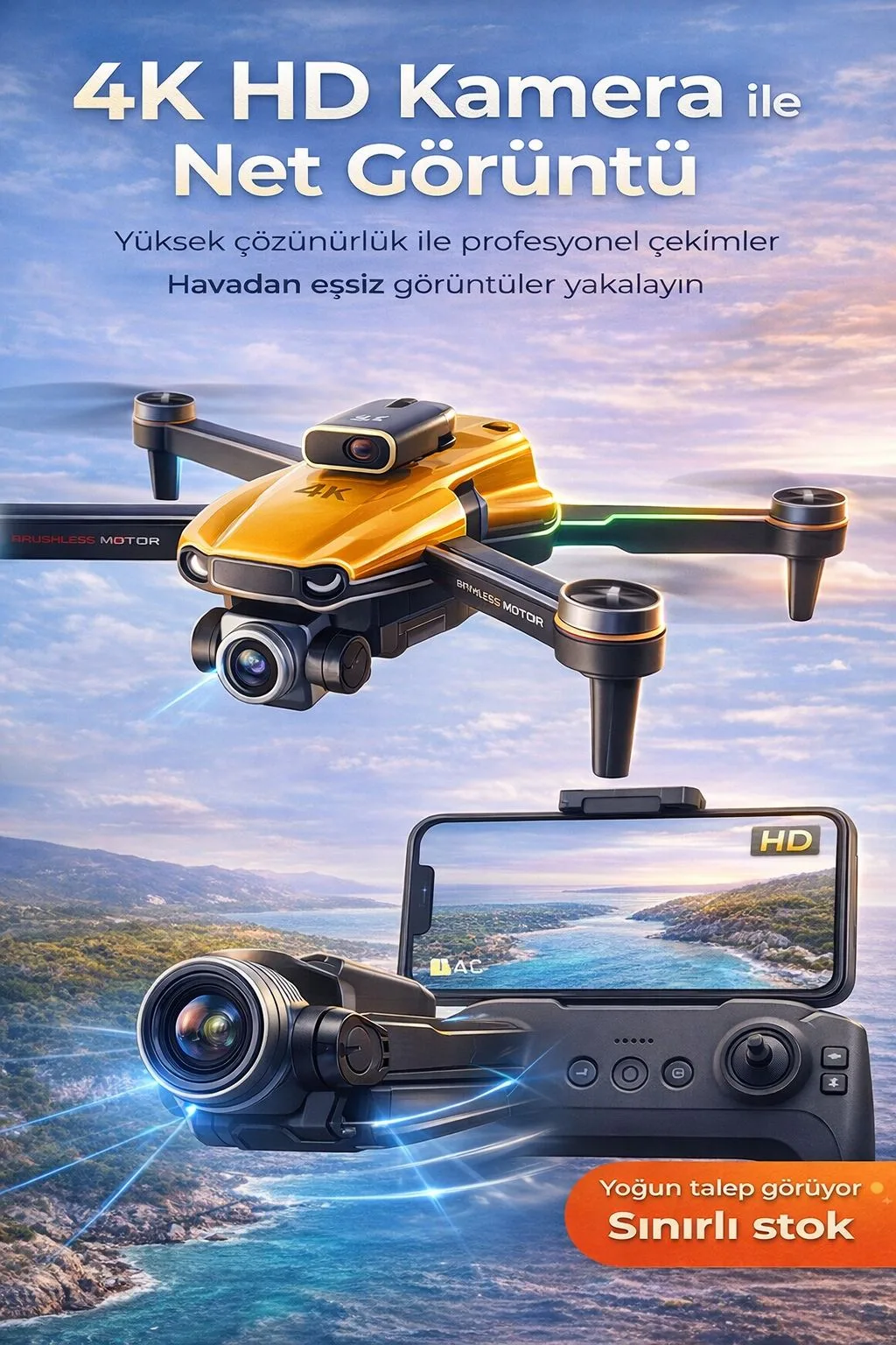 S9 Akıllı Drone – 4K Kamera, Engelden Kaçınma – ürün görseli 2