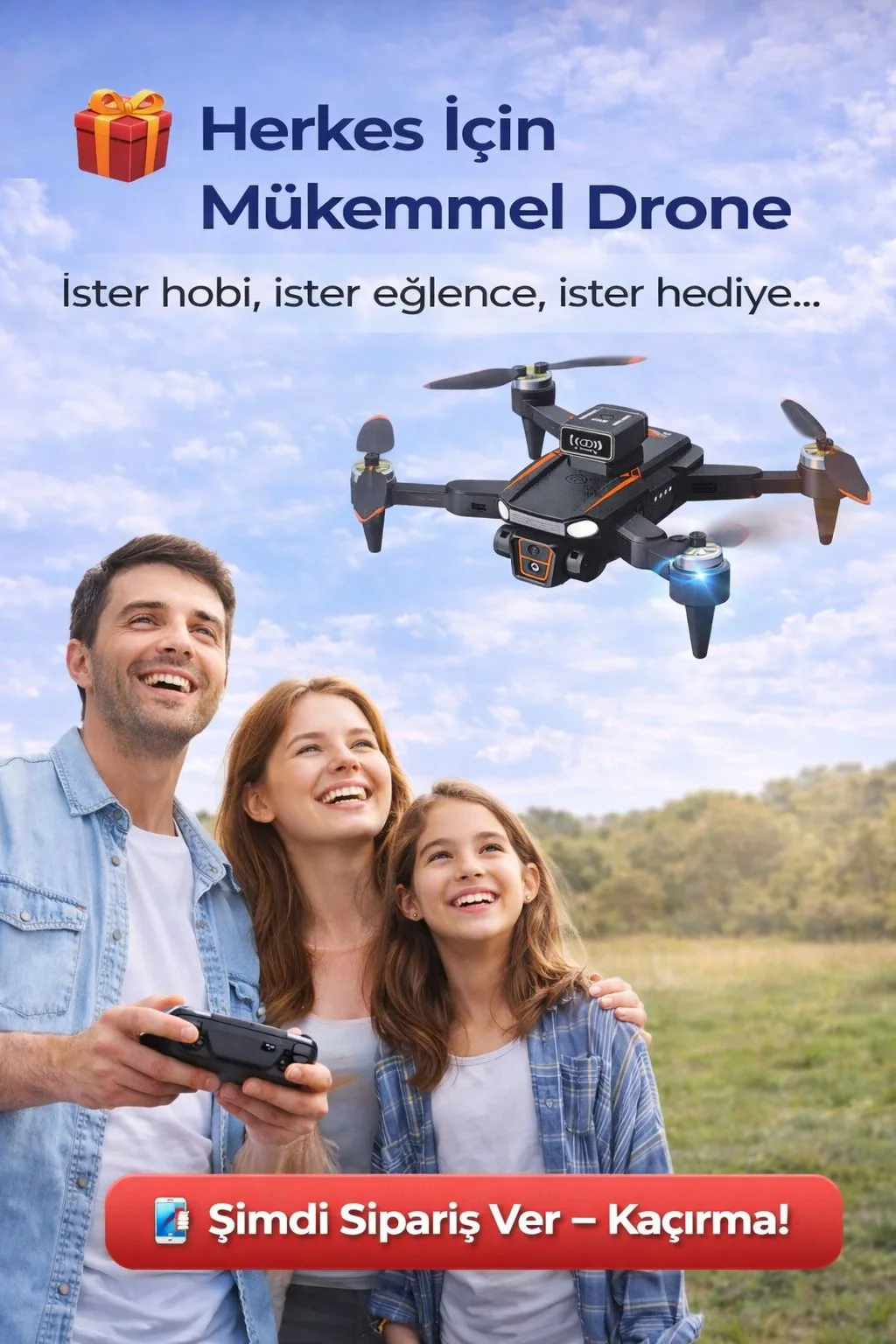 Optical Flow Kameralı Drone – Katlanabilir, HD – ürün görseli 6