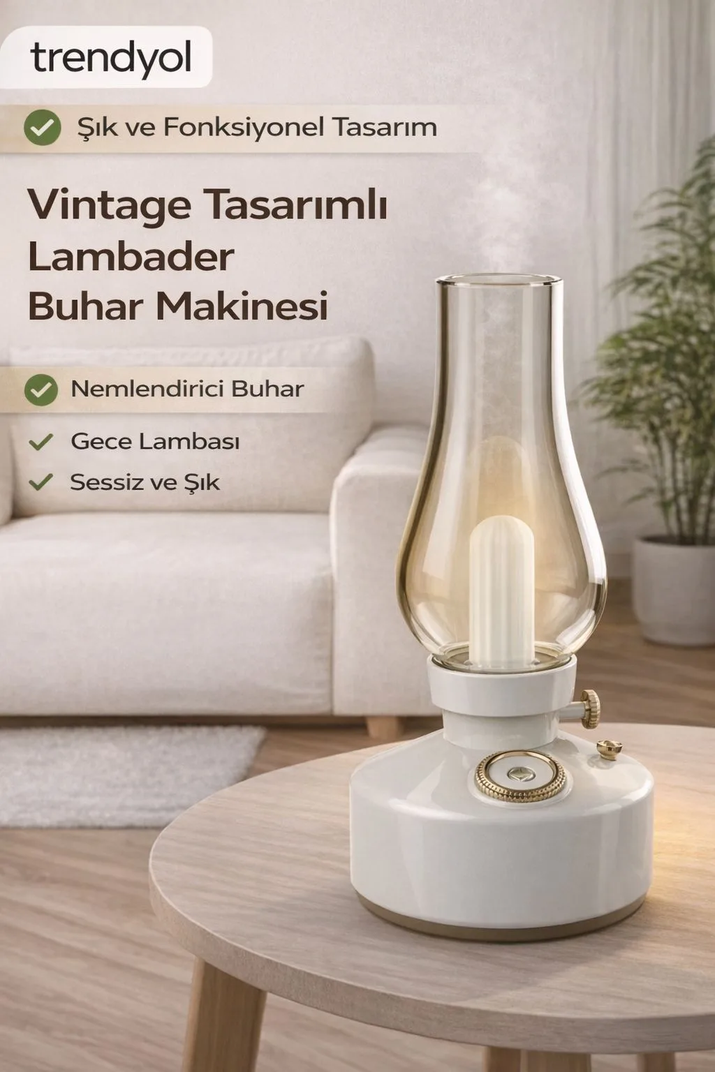 Dimmer Ayarlı Dekoratif Gece Lambası – Sıcak Işık – ürün görseli 3