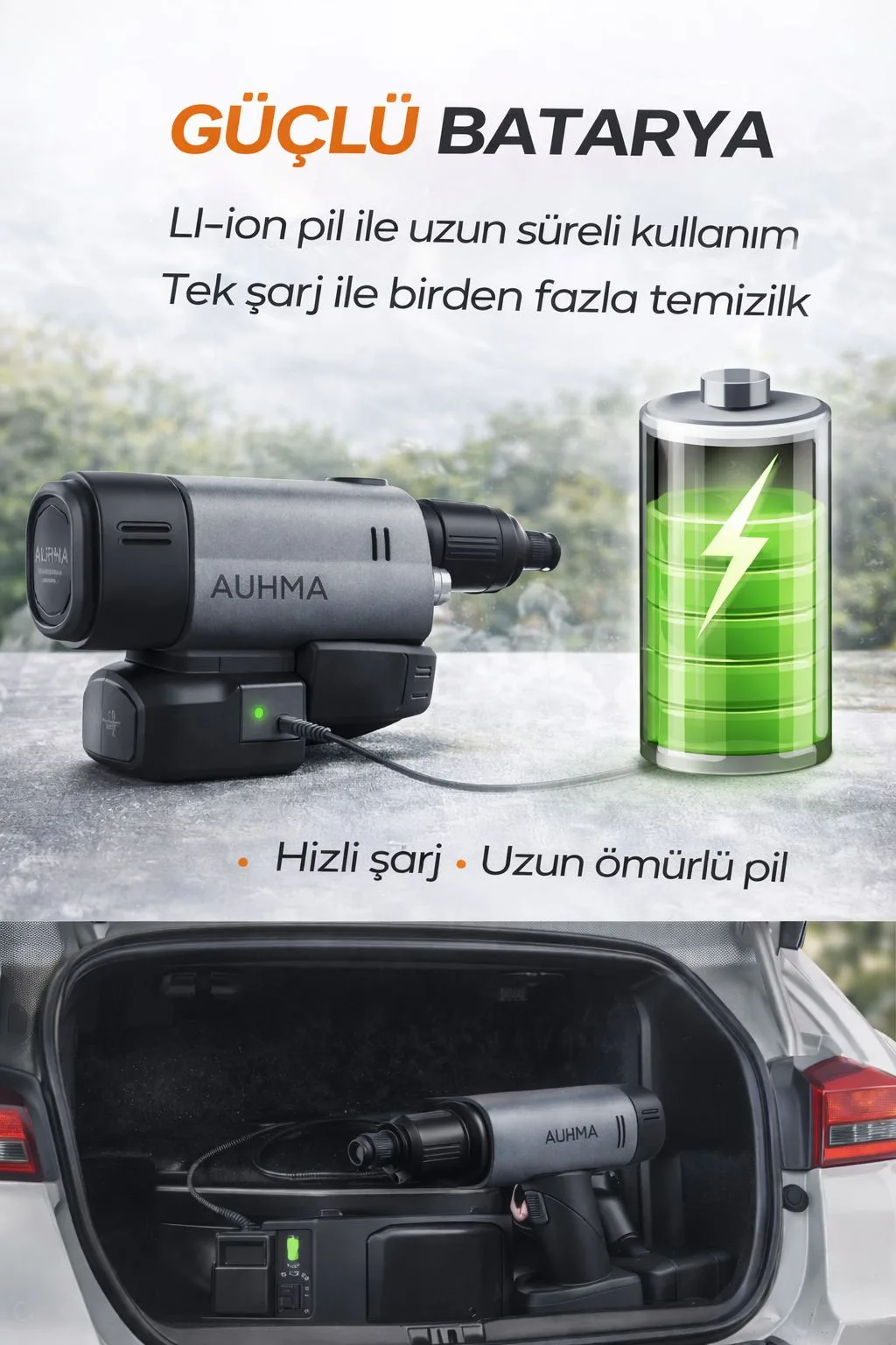180W Kablosuz Araç Yıkama Makinesi – Şarjlı – ürün görseli 5