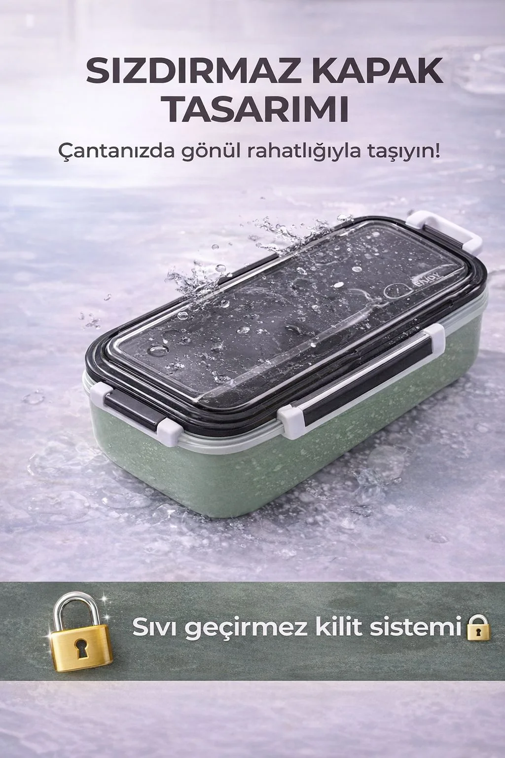 Sızdırmaz Yemek Kutusu Seti – Çatal, Kaşık ve Çubuklu – ürün görseli 4