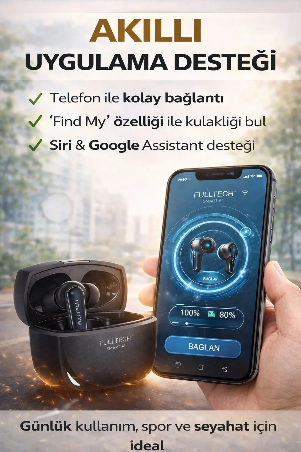 135 Dil AI Çeviri Kulaklığı – Bluetooth – ürün görseli 4