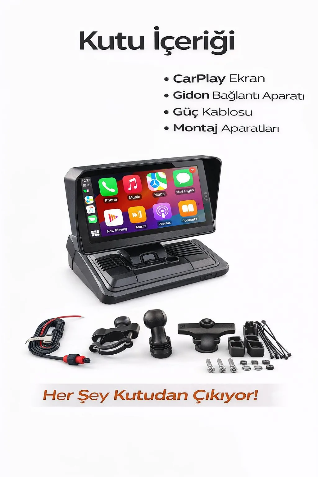Motosiklet CarPlay Ekranı – Android Auto, Navigasyon – ürün görseli 6
