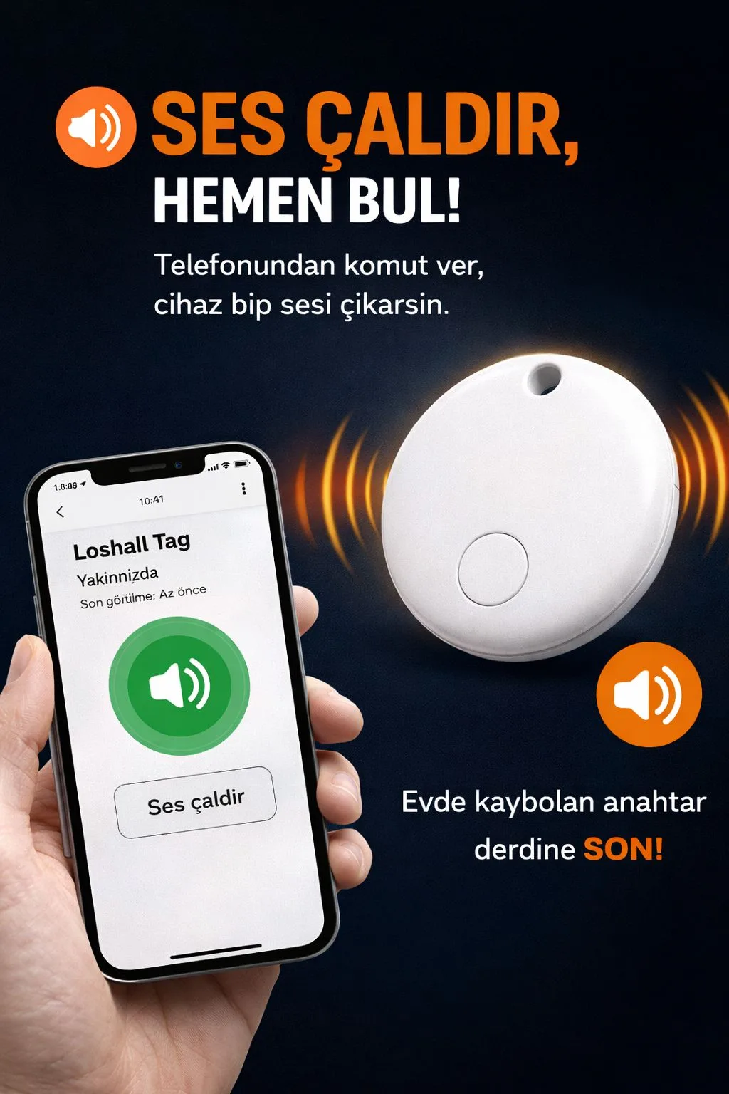 Bluetooth Akıllı Takip Cihazı – Android ve iOS Uyumlu – ürün görseli 3
