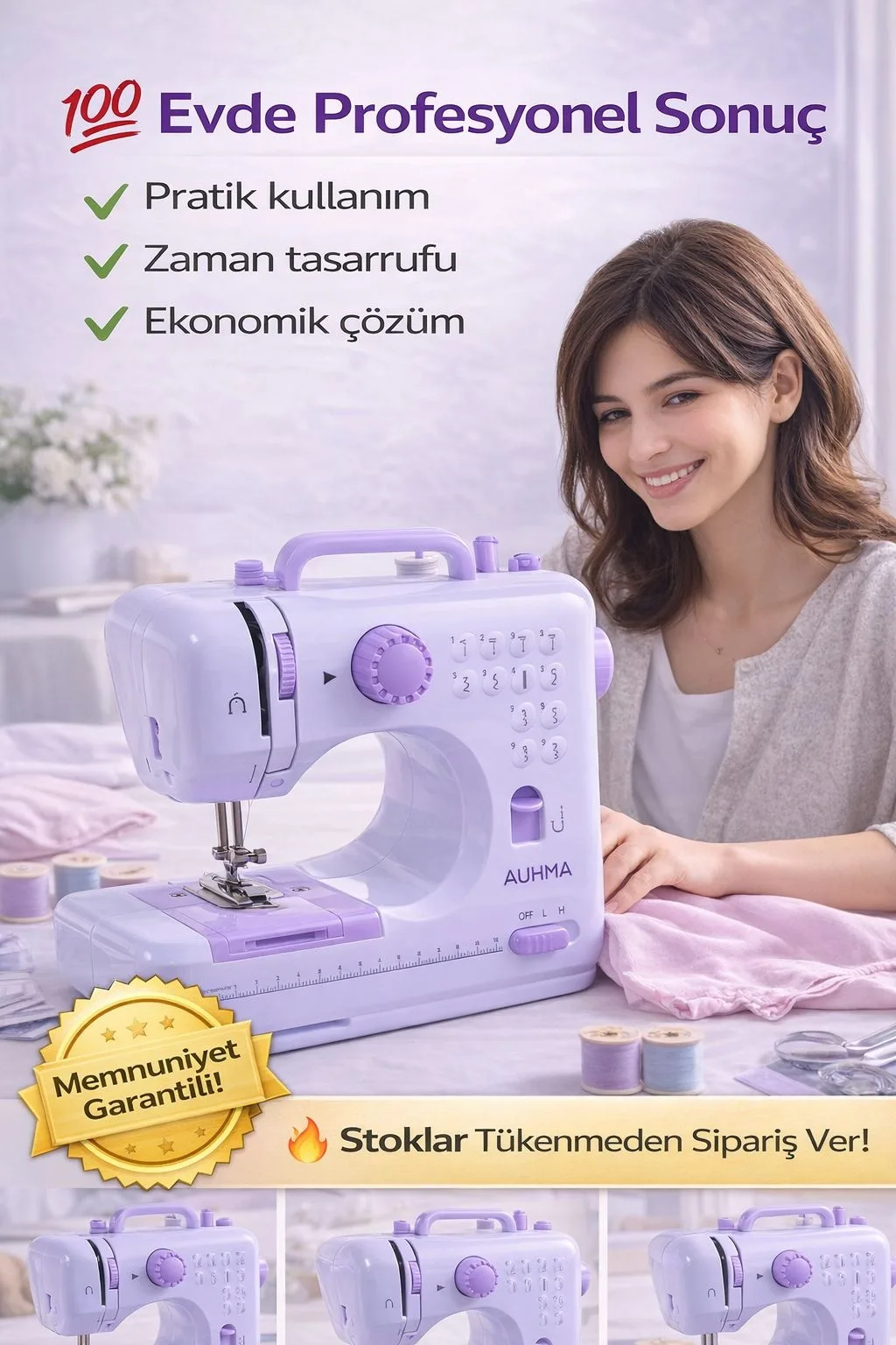 12 Programlı Mini Dikiş Makinesi – Taşınabilir – ürün görseli 6