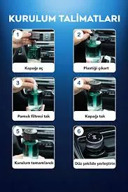 Lazer Işıklı Otomatik Araç Parfümü – 3 Mod – ürün görseli 3