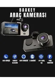 Bakeey 3 Kameralı Araç İçi Kamera – WiFi, G-Sensor – ürün görseli 8