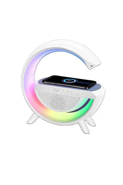 Kablosuz şarjlı bluetooth hoparlör ve LED ışıklı masa lambası