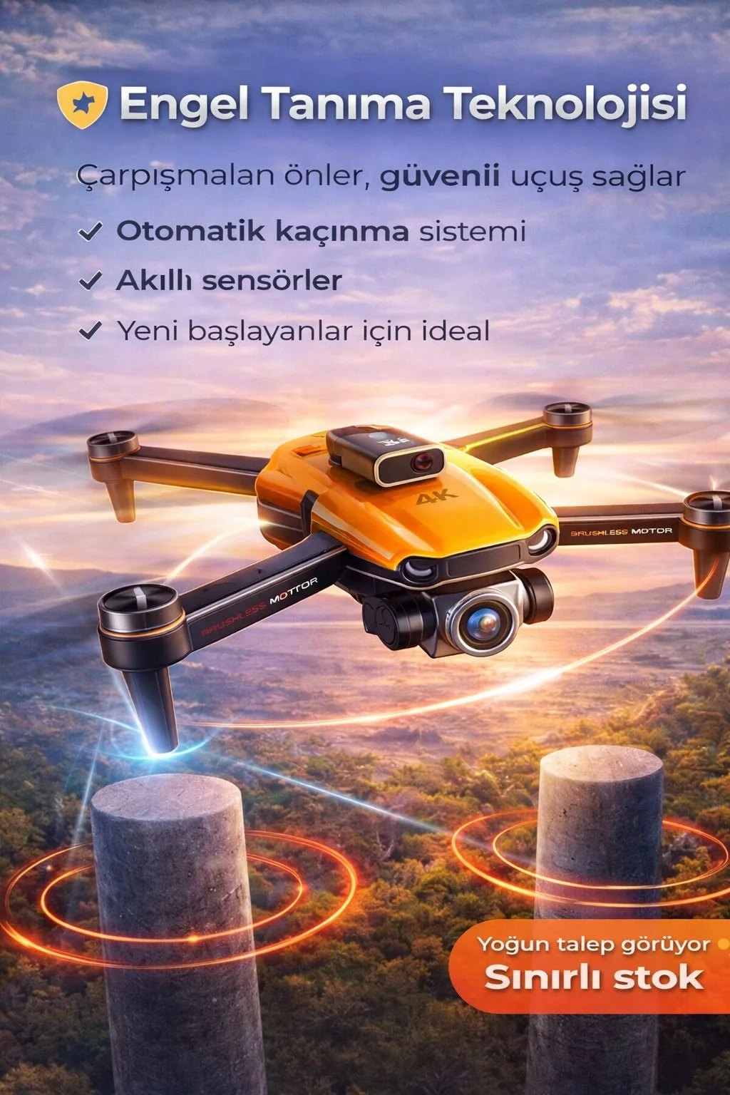 S9 Akıllı Drone – 4K Kamera, Engelden Kaçınma – ürün görseli 3