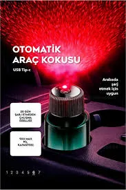 Lazer Işıklı Otomatik Araç Parfümü – 3 Mod – ürün görseli 6