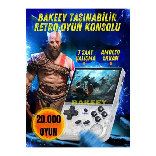 Bakeey Taşınabilir Retro Oyun Konsolu – TV Bağlantılı